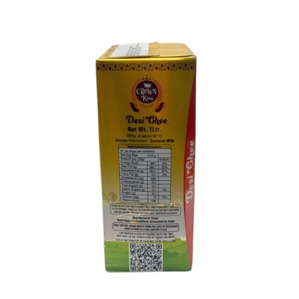 Crown King Desi Ghee – 1 Liter of Pure Goodness - Image 2