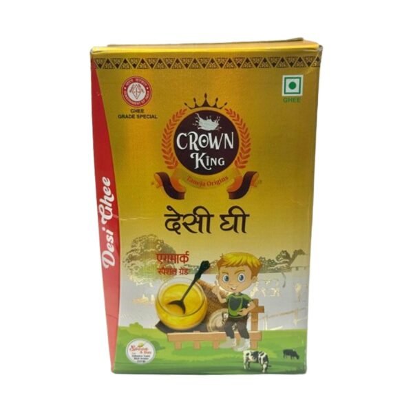 Crown King Desi Ghee – 1 Liter of Pure Goodness