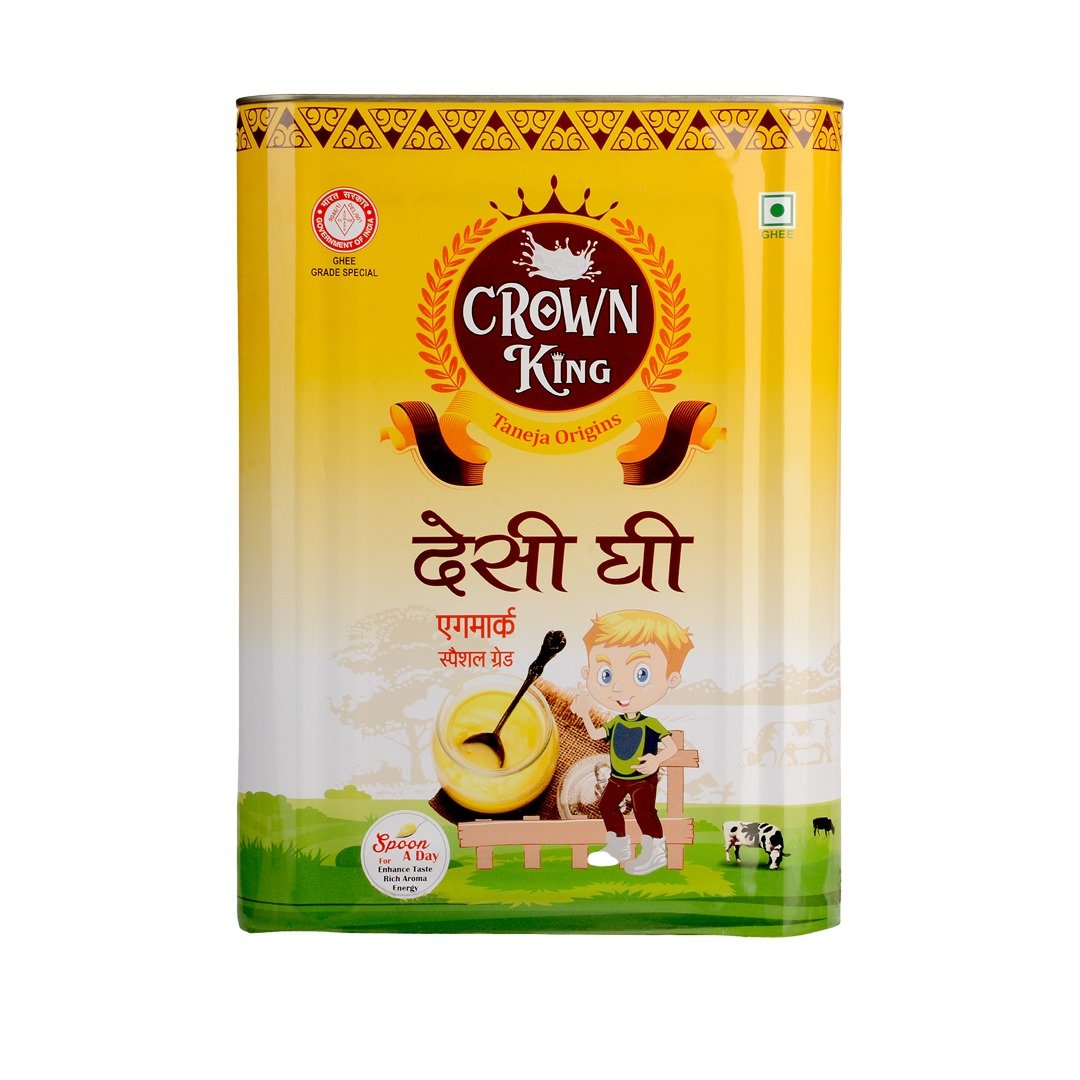 Crown King Desi Ghee (Special Grade) – 15kg Tin